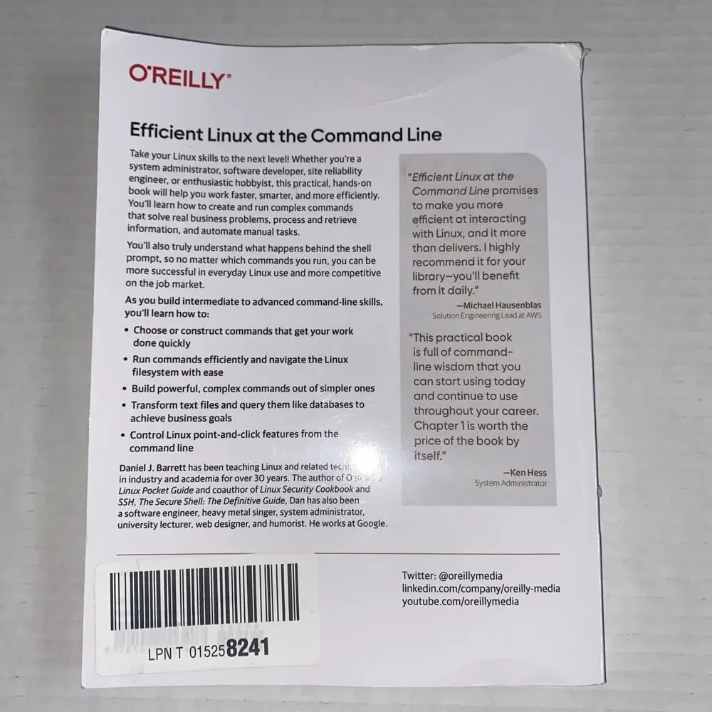 Efficient Linux at the Command Line : Boost Your Command-Line Skills by...
